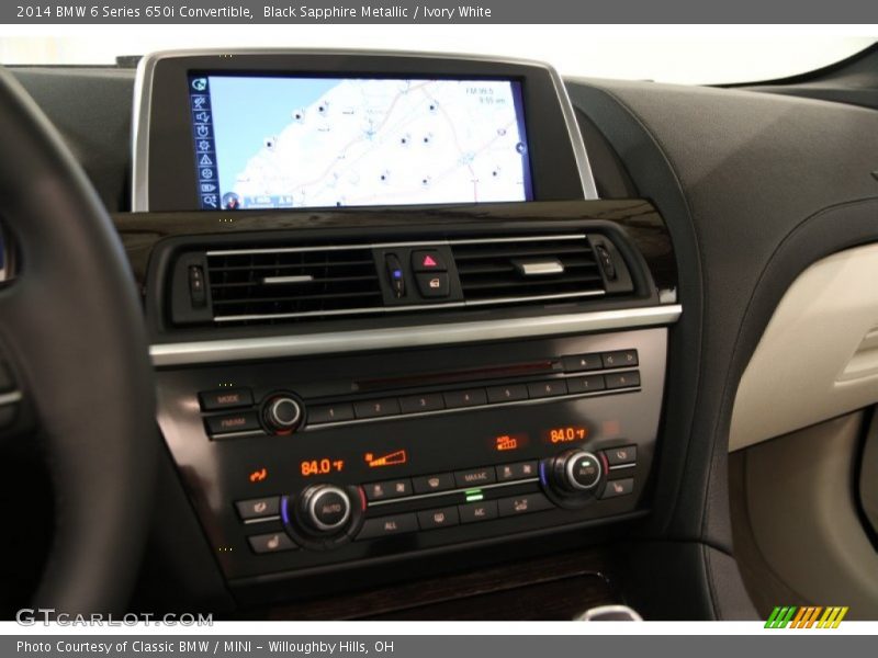 Controls of 2014 6 Series 650i Convertible