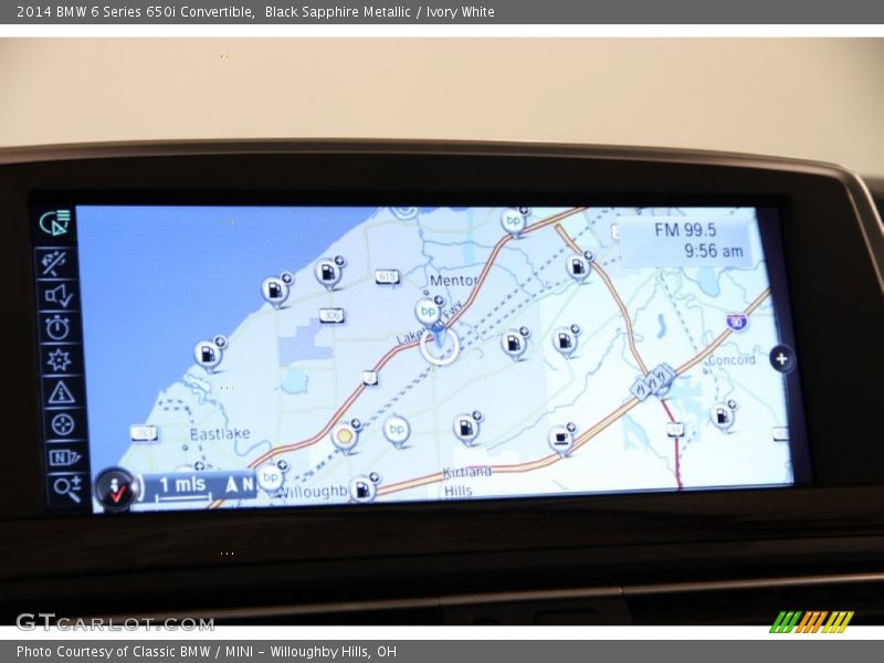 Navigation of 2014 6 Series 650i Convertible