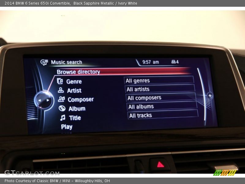 Controls of 2014 6 Series 650i Convertible