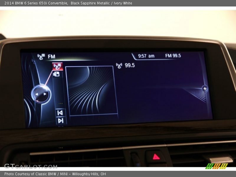 Controls of 2014 6 Series 650i Convertible