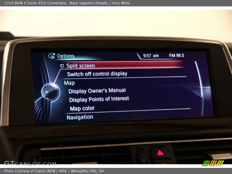 Controls of 2014 6 Series 650i Convertible