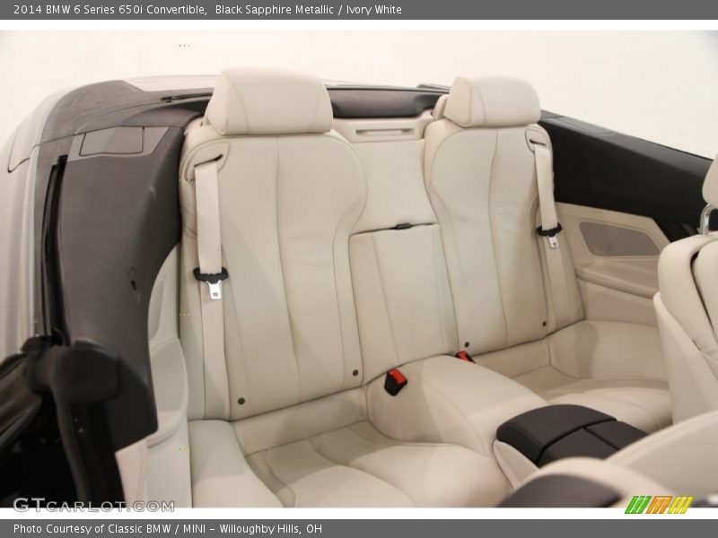 Rear Seat of 2014 6 Series 650i Convertible
