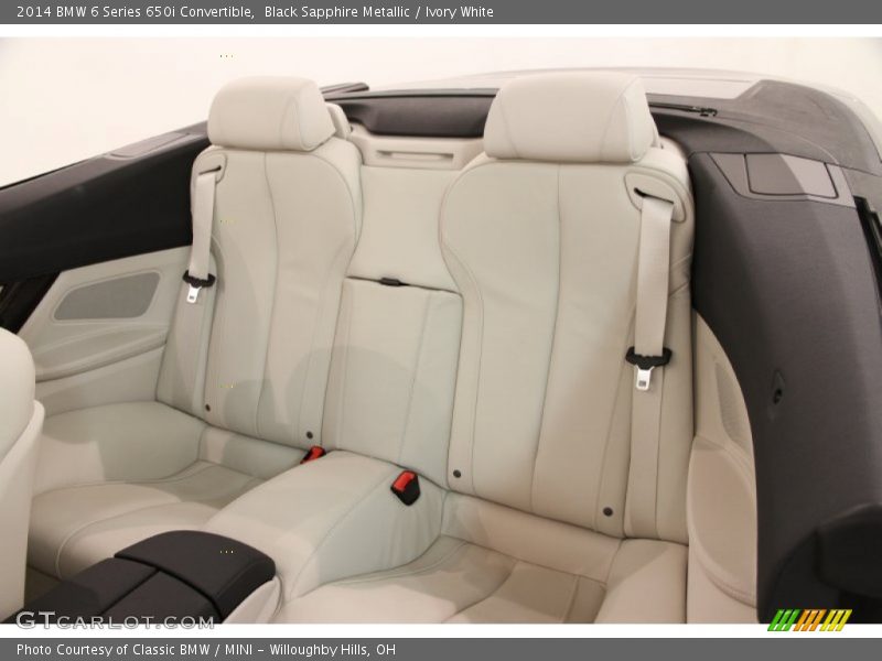 Rear Seat of 2014 6 Series 650i Convertible