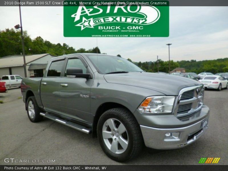 Mineral Gray Metallic / Dark Slate/Medium Graystone 2010 Dodge Ram 1500 SLT Crew Cab 4x4