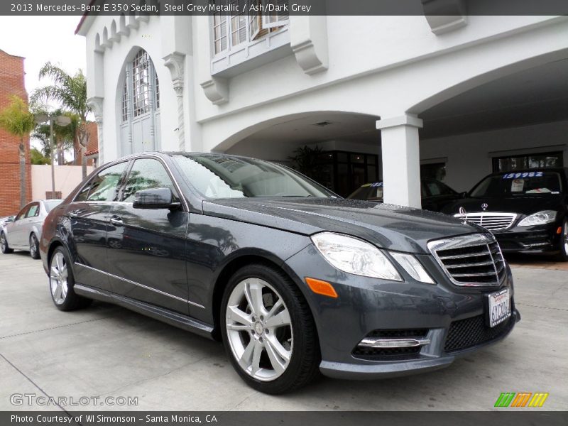 Steel Grey Metallic / Ash/Dark Grey 2013 Mercedes-Benz E 350 Sedan