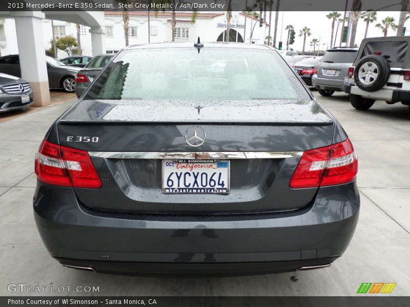 Steel Grey Metallic / Ash/Dark Grey 2013 Mercedes-Benz E 350 Sedan