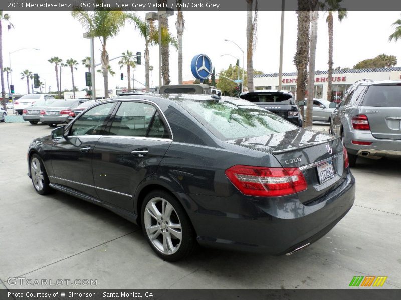 Steel Grey Metallic / Ash/Dark Grey 2013 Mercedes-Benz E 350 Sedan