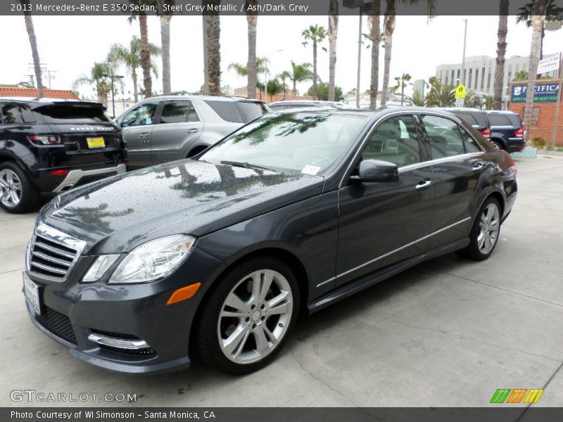 Steel Grey Metallic / Ash/Dark Grey 2013 Mercedes-Benz E 350 Sedan