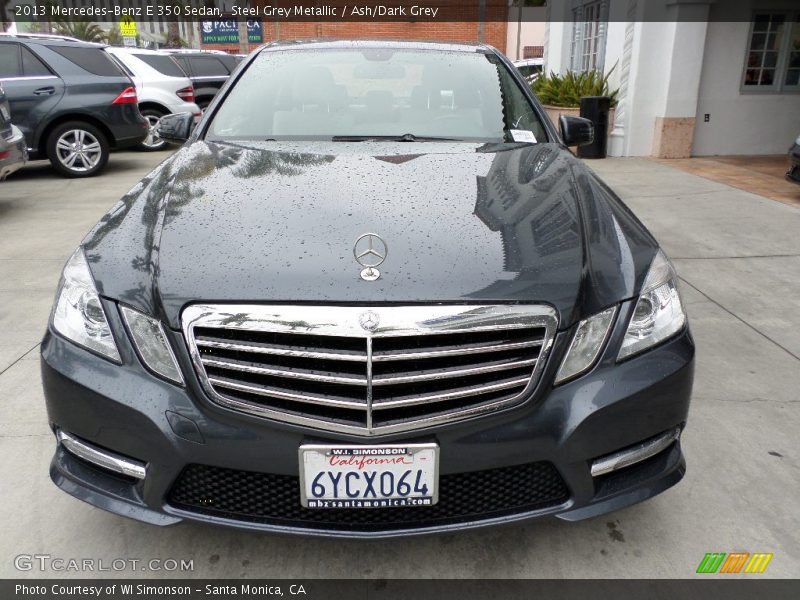 Steel Grey Metallic / Ash/Dark Grey 2013 Mercedes-Benz E 350 Sedan