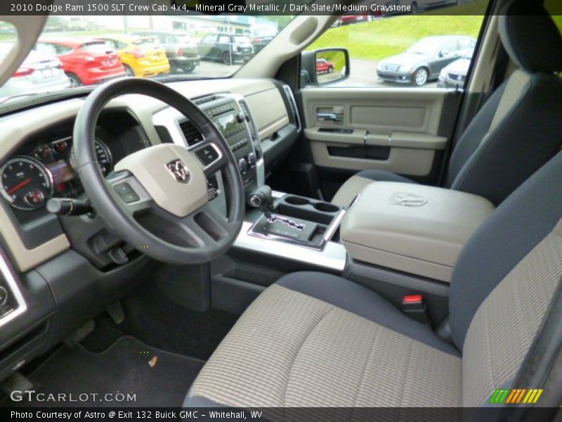 Mineral Gray Metallic / Dark Slate/Medium Graystone 2010 Dodge Ram 1500 SLT Crew Cab 4x4