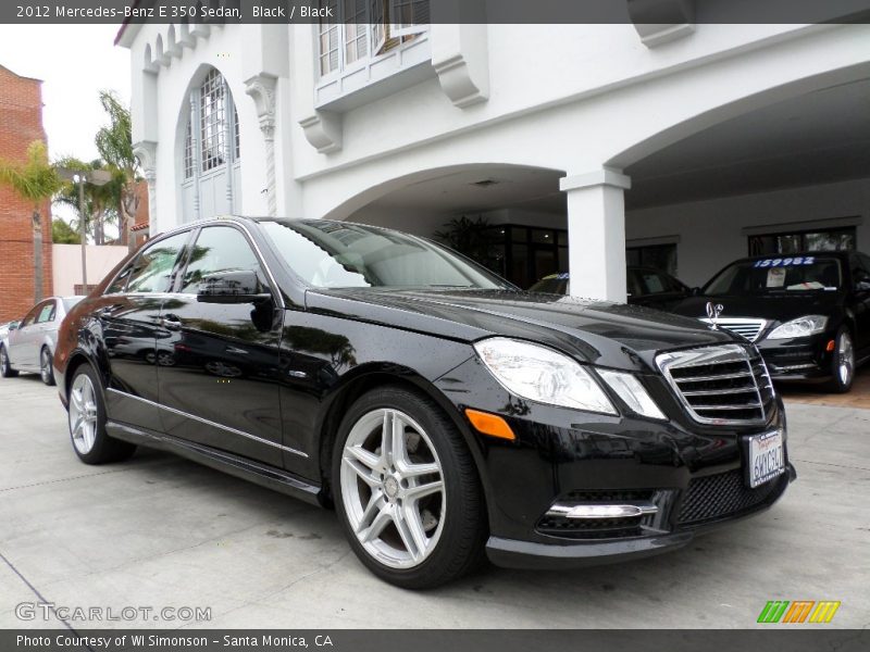 Black / Black 2012 Mercedes-Benz E 350 Sedan