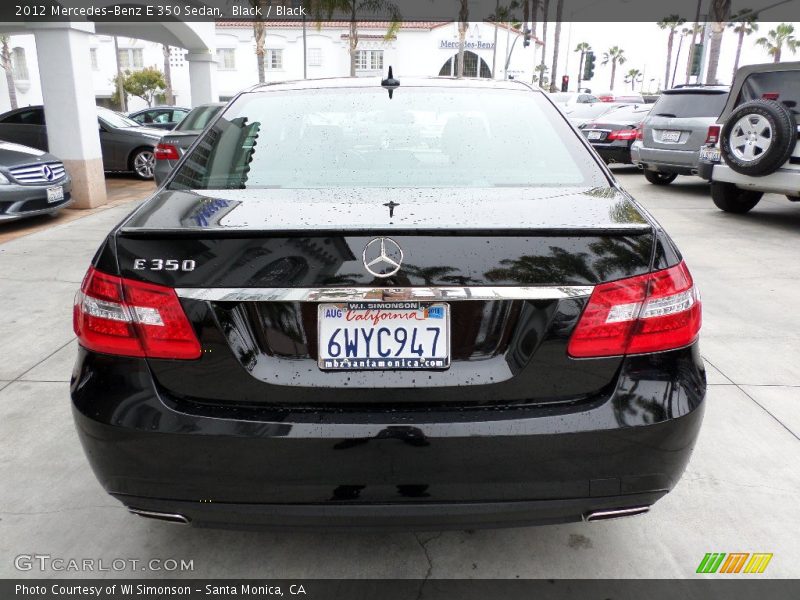 Black / Black 2012 Mercedes-Benz E 350 Sedan