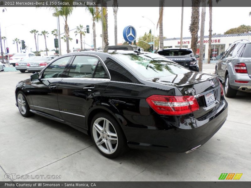 Black / Black 2012 Mercedes-Benz E 350 Sedan
