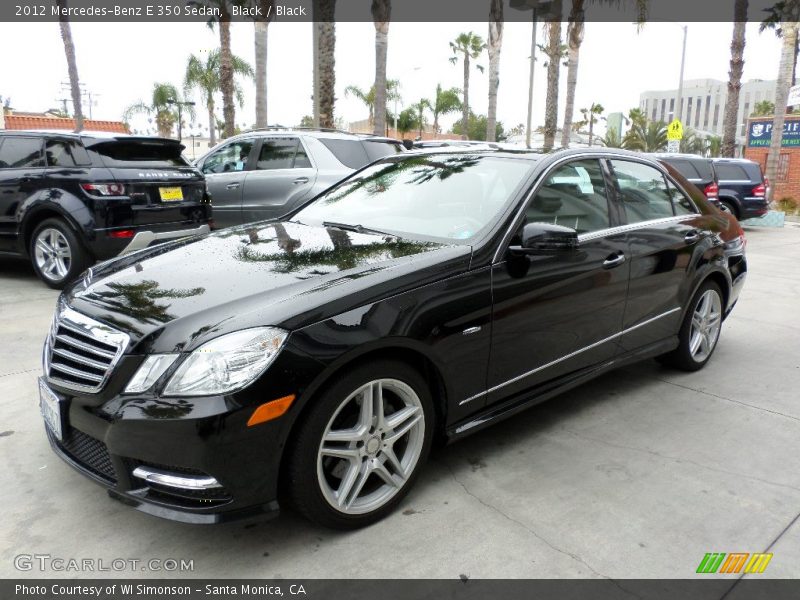 Black / Black 2012 Mercedes-Benz E 350 Sedan