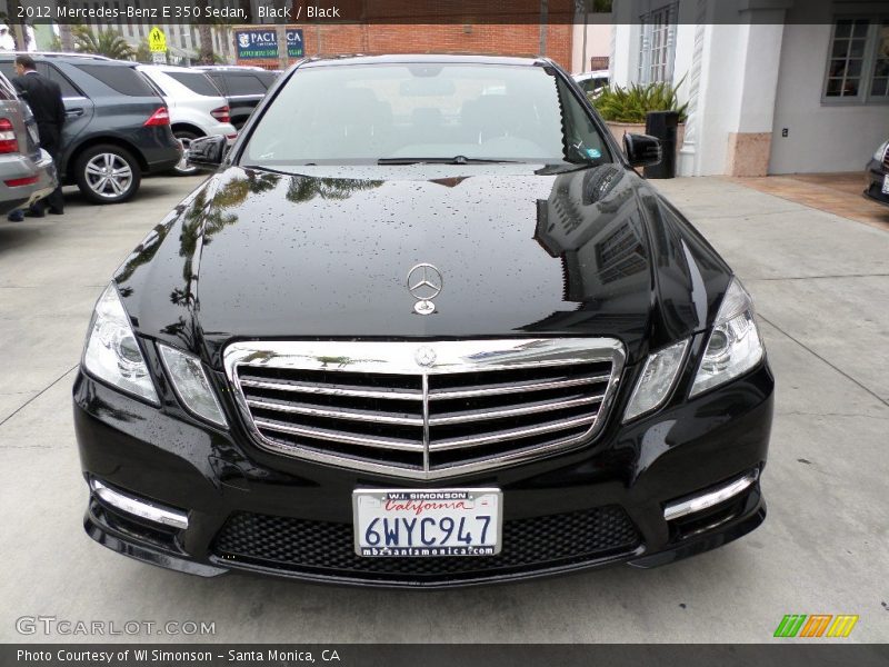 Black / Black 2012 Mercedes-Benz E 350 Sedan