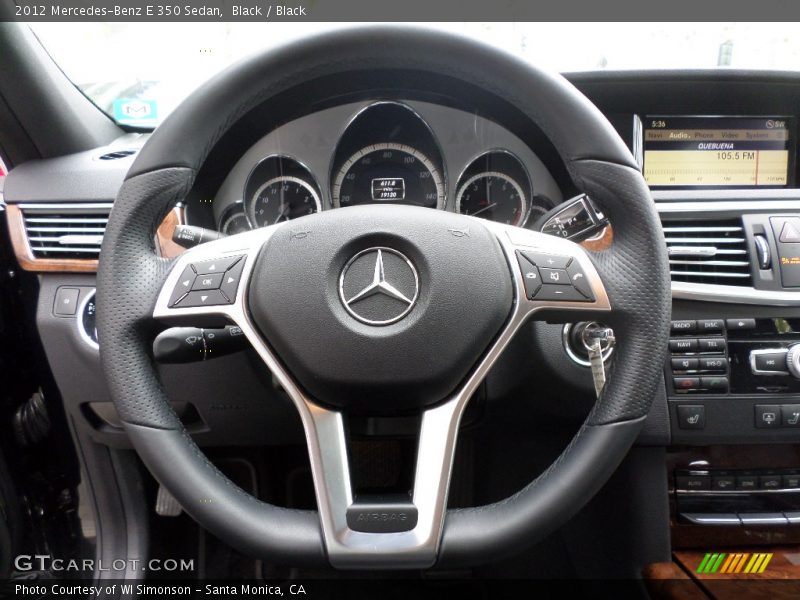 Black / Black 2012 Mercedes-Benz E 350 Sedan