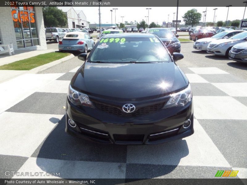 Attitude Black Metallic / Black/Ash 2012 Toyota Camry SE