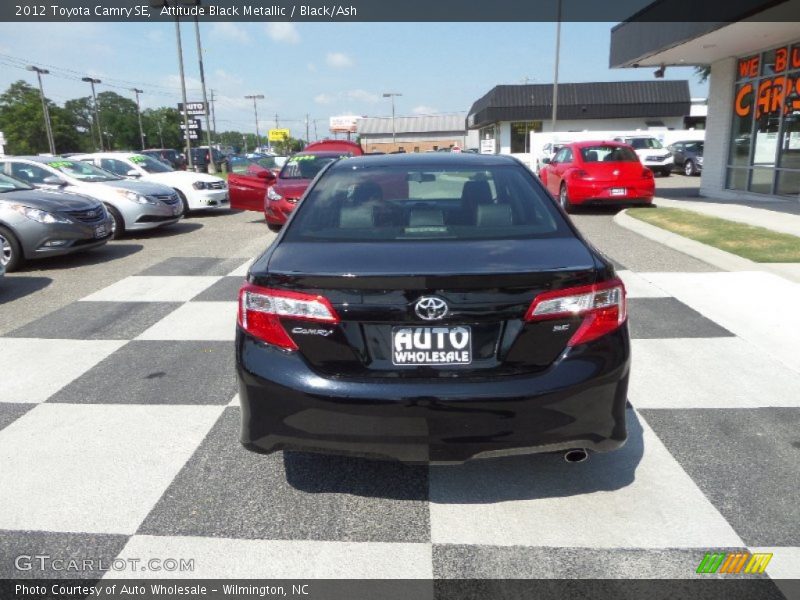 Attitude Black Metallic / Black/Ash 2012 Toyota Camry SE