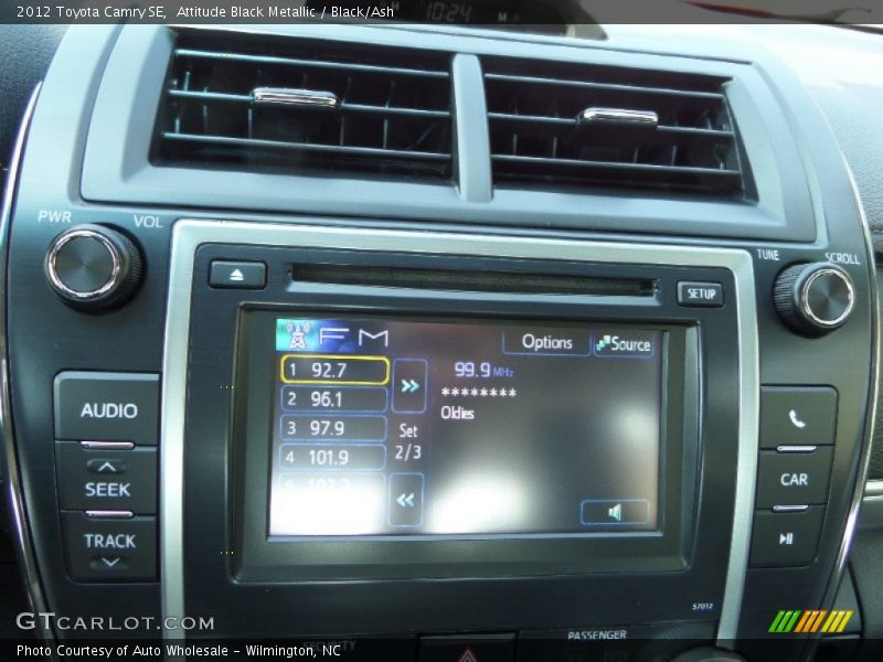 Attitude Black Metallic / Black/Ash 2012 Toyota Camry SE