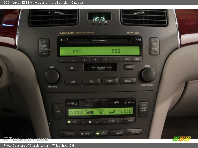 Alabaster Metallic / Light Charcoal 2004 Lexus ES 330