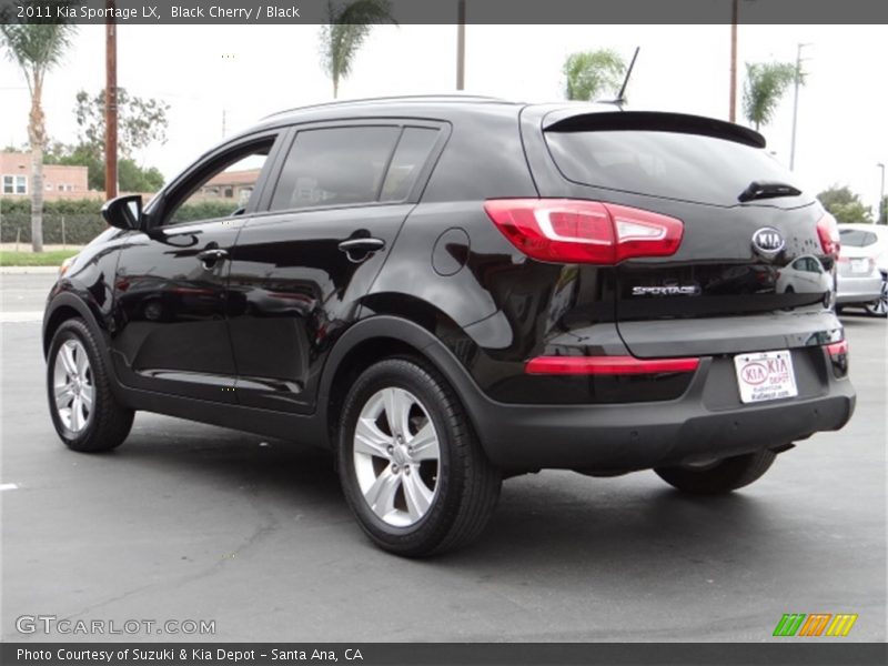 Black Cherry / Black 2011 Kia Sportage LX