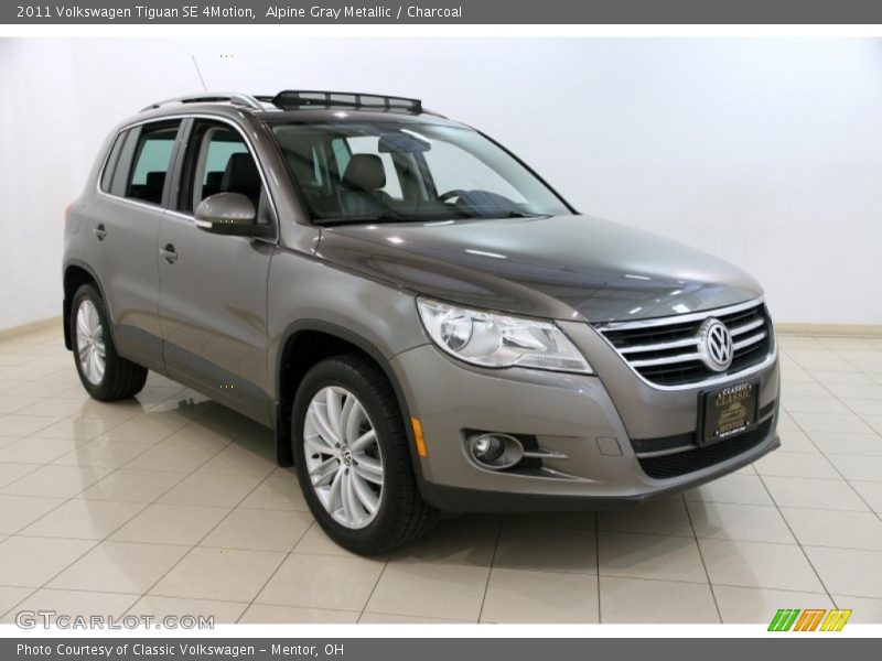 Alpine Gray Metallic / Charcoal 2011 Volkswagen Tiguan SE 4Motion