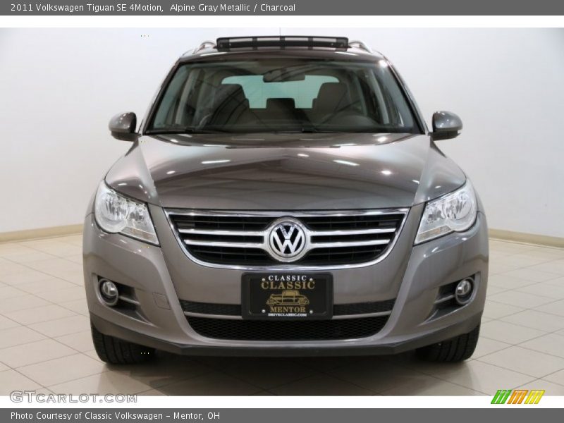 Alpine Gray Metallic / Charcoal 2011 Volkswagen Tiguan SE 4Motion