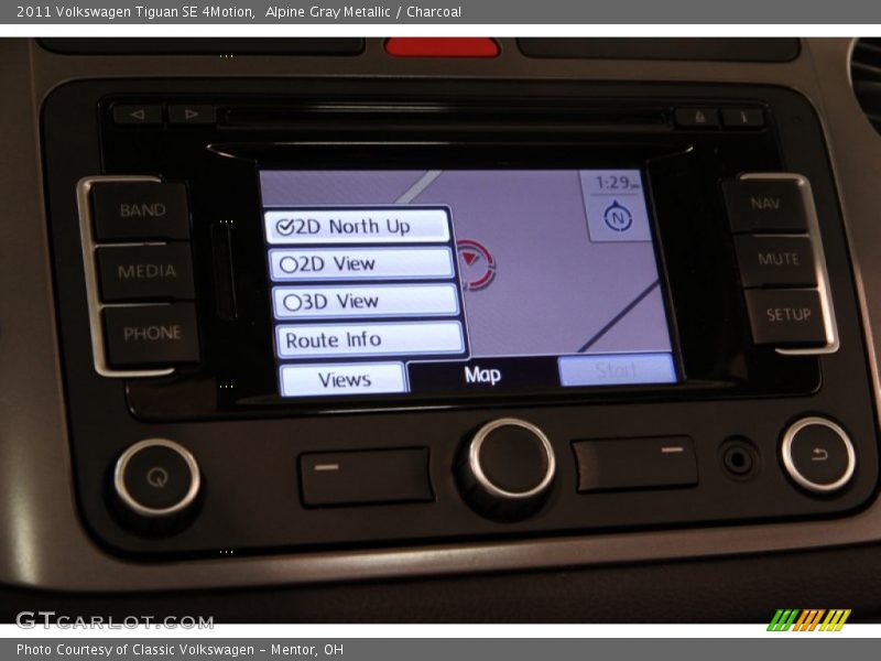 Alpine Gray Metallic / Charcoal 2011 Volkswagen Tiguan SE 4Motion