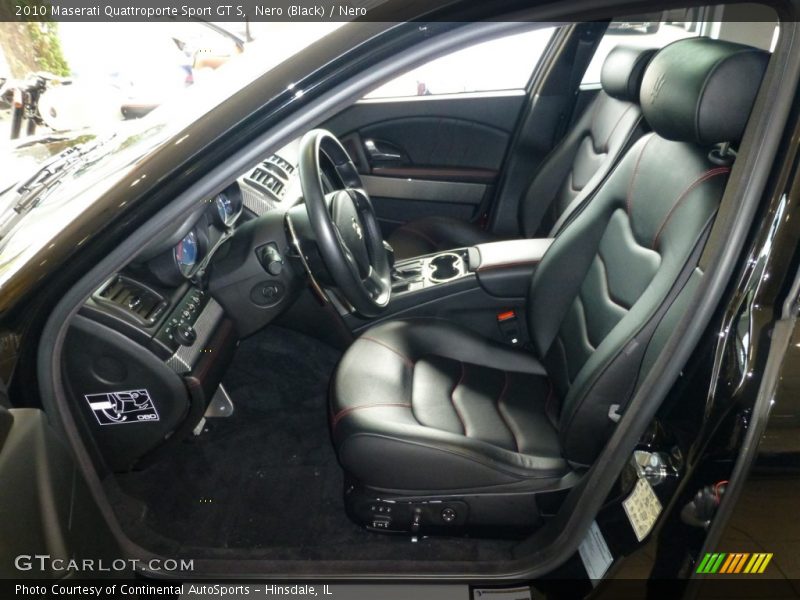 Front Seat of 2010 Quattroporte Sport GT S