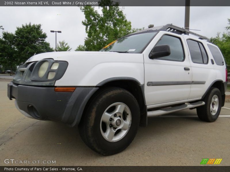 Cloud White / Gray Celadon 2002 Nissan Xterra XE V6