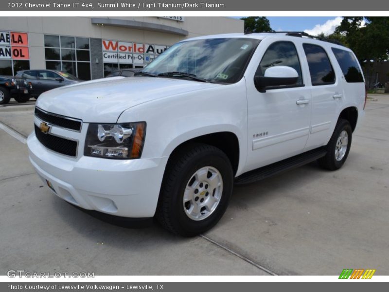 Summit White / Light Titanium/Dark Titanium 2012 Chevrolet Tahoe LT 4x4