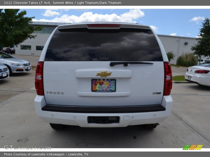 Summit White / Light Titanium/Dark Titanium 2012 Chevrolet Tahoe LT 4x4