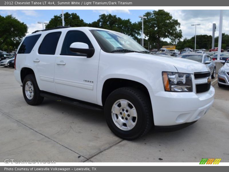 Summit White / Light Titanium/Dark Titanium 2012 Chevrolet Tahoe LT 4x4