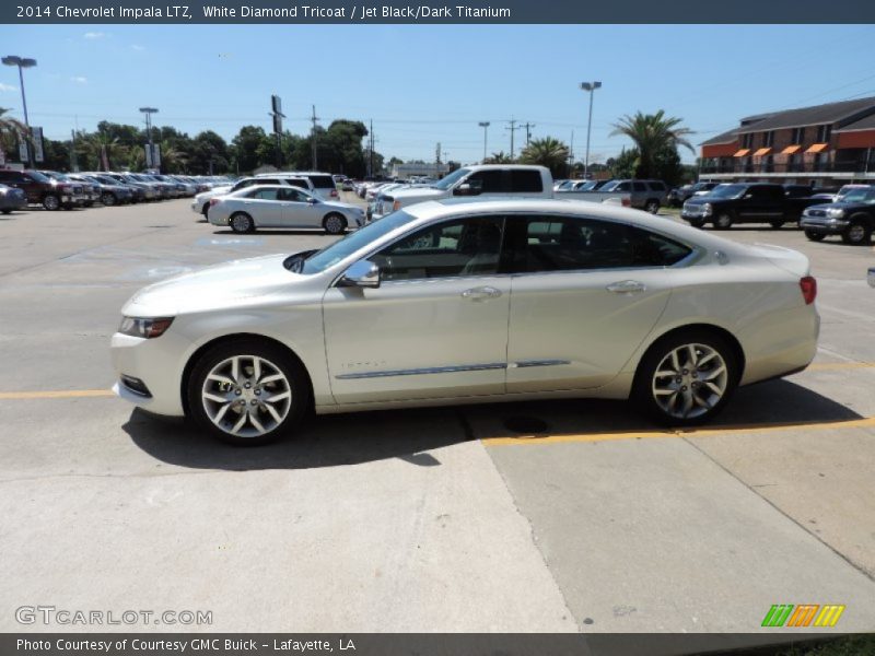 White Diamond Tricoat / Jet Black/Dark Titanium 2014 Chevrolet Impala LTZ