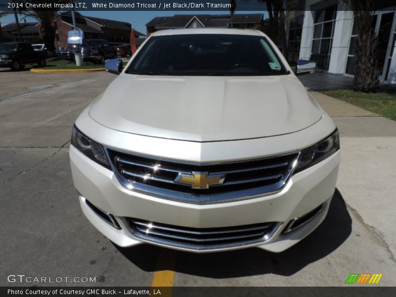 White Diamond Tricoat / Jet Black/Dark Titanium 2014 Chevrolet Impala LTZ