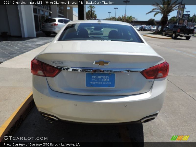 White Diamond Tricoat / Jet Black/Dark Titanium 2014 Chevrolet Impala LTZ