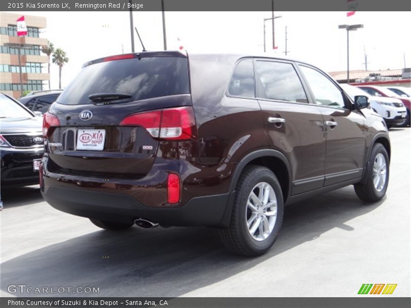 Remington Red / Beige 2015 Kia Sorento LX