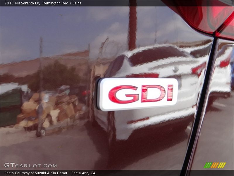 Remington Red / Beige 2015 Kia Sorento LX