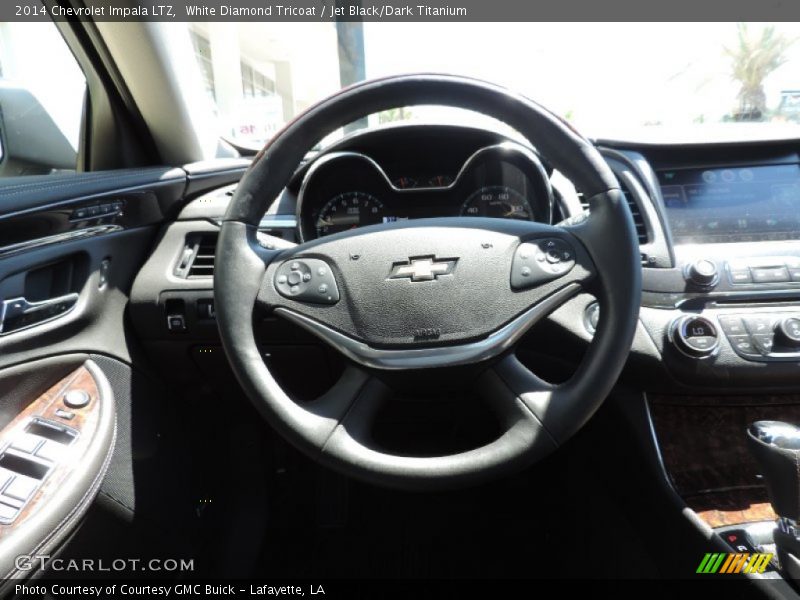 White Diamond Tricoat / Jet Black/Dark Titanium 2014 Chevrolet Impala LTZ