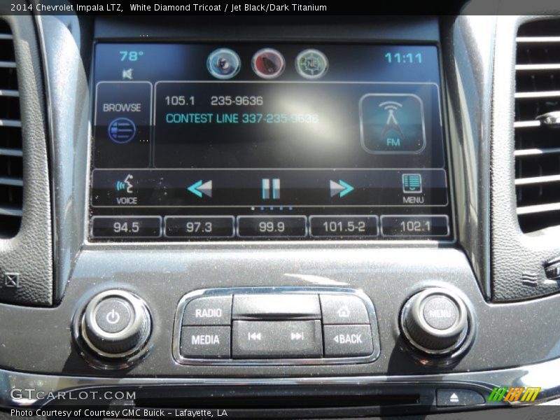 White Diamond Tricoat / Jet Black/Dark Titanium 2014 Chevrolet Impala LTZ