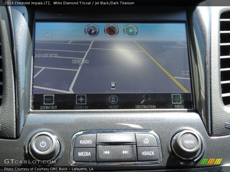 White Diamond Tricoat / Jet Black/Dark Titanium 2014 Chevrolet Impala LTZ