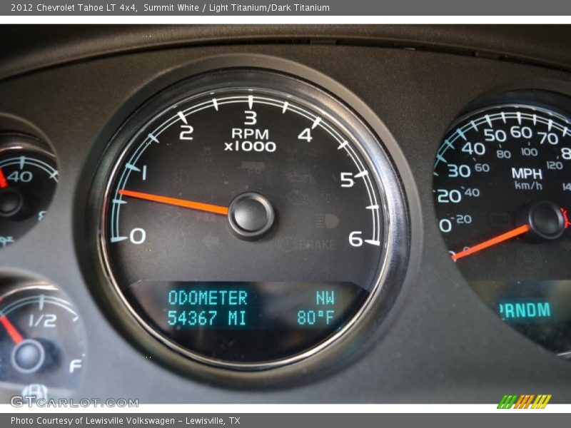 Summit White / Light Titanium/Dark Titanium 2012 Chevrolet Tahoe LT 4x4
