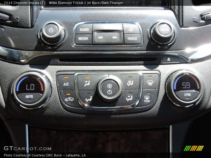 White Diamond Tricoat / Jet Black/Dark Titanium 2014 Chevrolet Impala LTZ