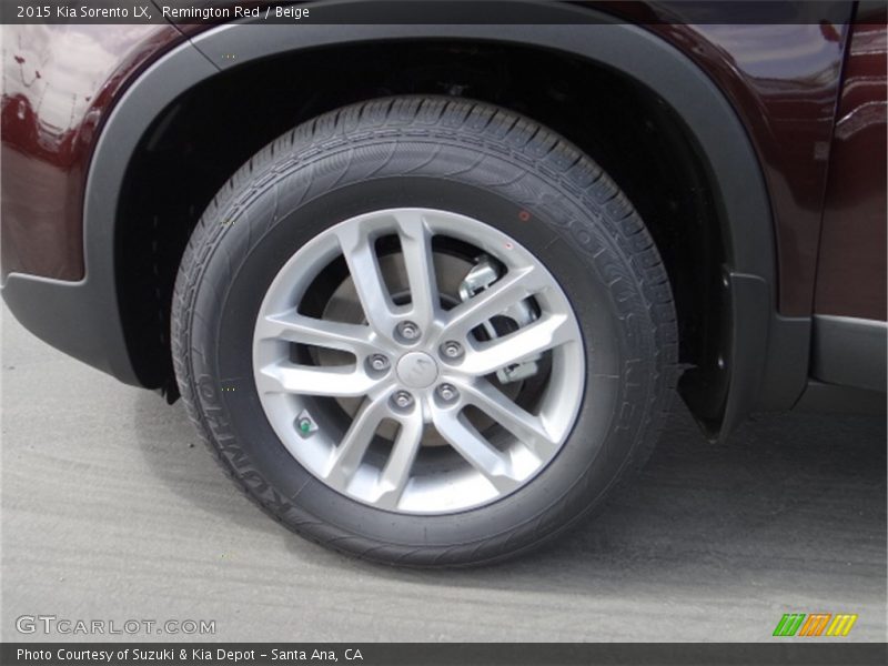 Remington Red / Beige 2015 Kia Sorento LX