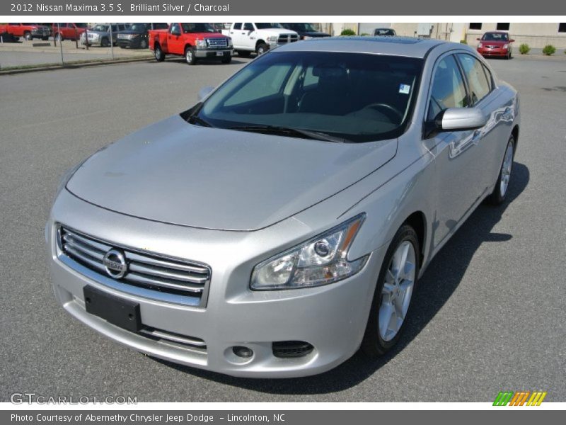 Brilliant Silver / Charcoal 2012 Nissan Maxima 3.5 S