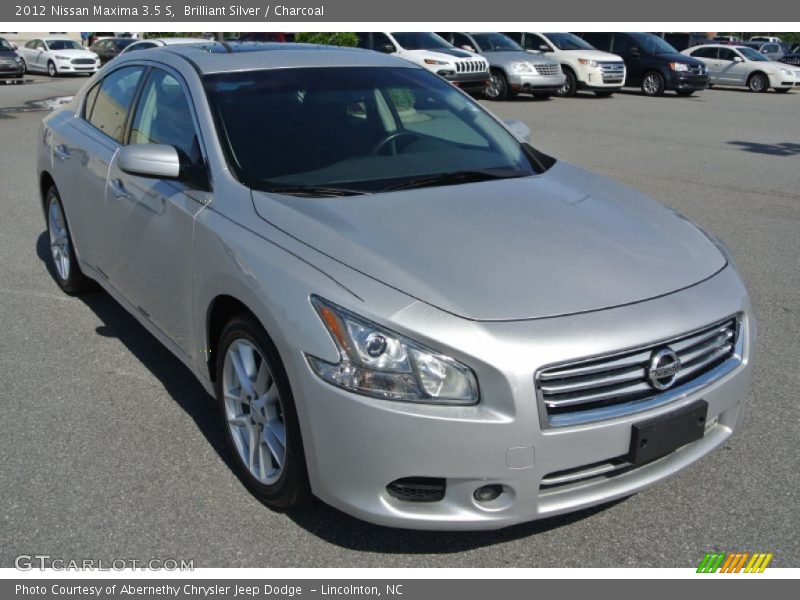 Brilliant Silver / Charcoal 2012 Nissan Maxima 3.5 S