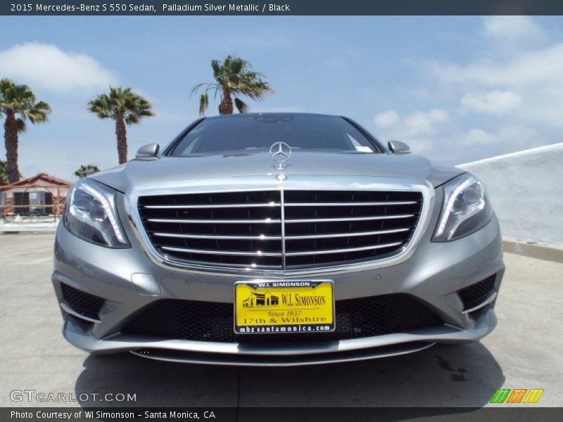 Palladium Silver Metallic / Black 2015 Mercedes-Benz S 550 Sedan