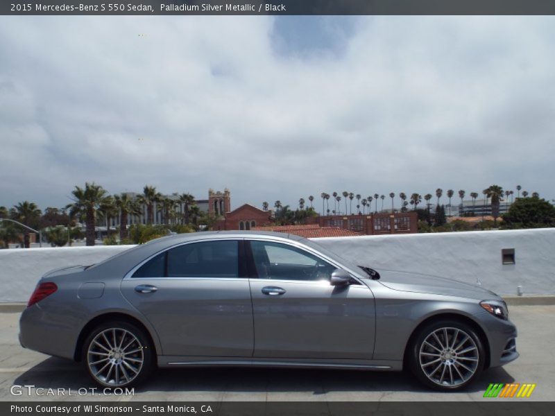 Palladium Silver Metallic / Black 2015 Mercedes-Benz S 550 Sedan