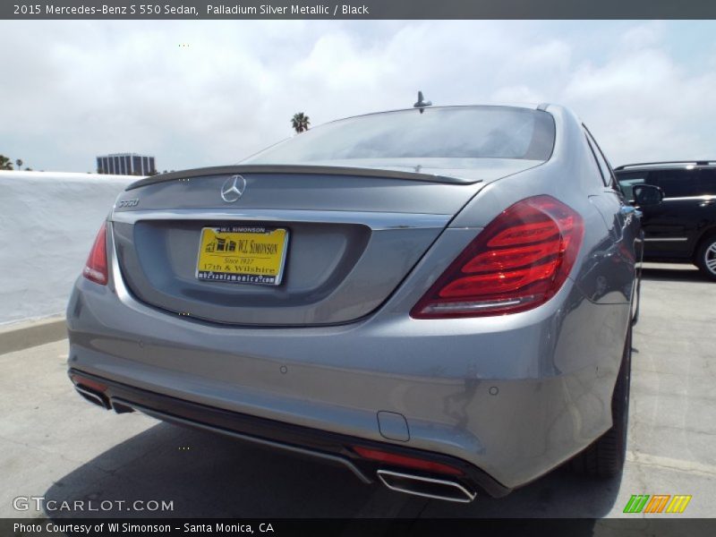 Palladium Silver Metallic / Black 2015 Mercedes-Benz S 550 Sedan