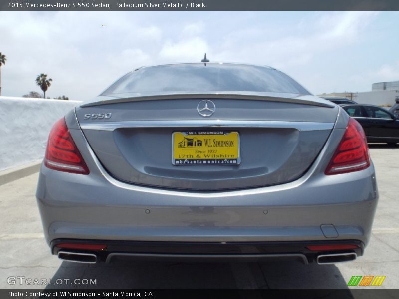 Palladium Silver Metallic / Black 2015 Mercedes-Benz S 550 Sedan